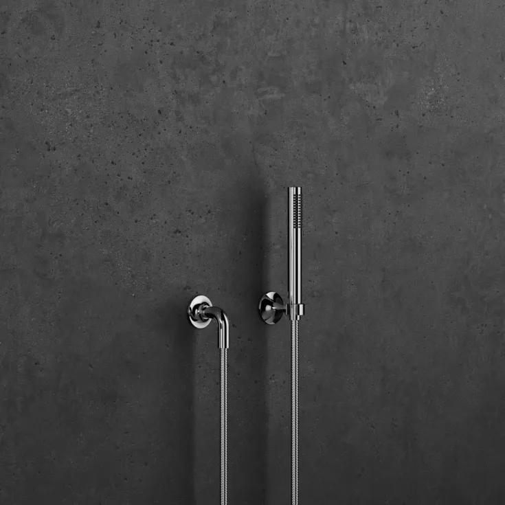 VAIA Hand shower set with individual rosettes - Platinum - 27 808 809-08