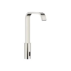 IMO Washstand fitting with electronic opening and closing function without pop-up waste - Platinum - 44 521 670-08