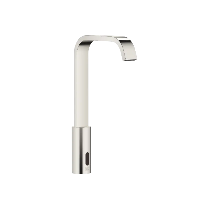 IMO Washstand fitting with electronic opening and closing function without pop-up waste - Platinum - 44 521 670-08