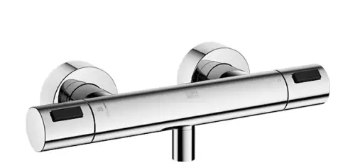 Shower thermostat for wall mounting - Brushed Dark Bronze (PVD) - 34 444 979-43 0070