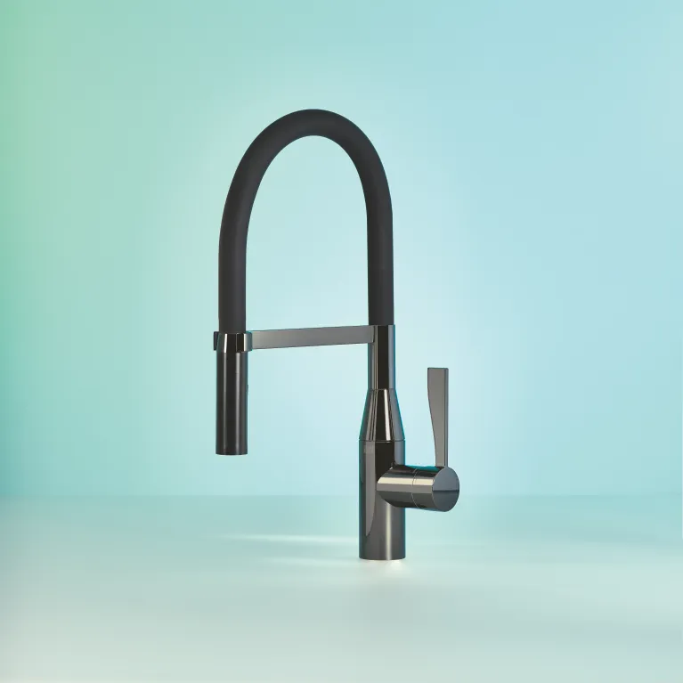 Dornbracht sync design series profi kitchen kitchen faucet dark chrome