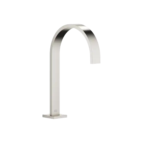 MEM Deck-mounted basin spout with pop-up waste - Brushed Platinum - 13 715 782-06