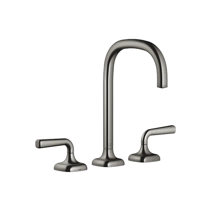 COYA Three-hole lavatory mixer with drain - Dark Chrome - 20 713 414-19 0010