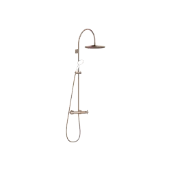 TARA Showerpipe with shower thermostat without hand shower 300 mm - Brushed Bronze (PVD) - 34 465 892-42