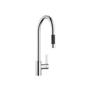 TARA ULTRA Single-lever mixer Pull-down with spray function - Brushed Chrome - 33 870 875-93