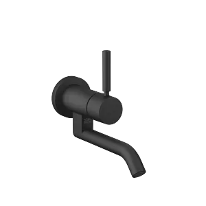 META Wall-mounted single-lever basin mixer without pop-up waste - Matte Black - 36 805 660-33