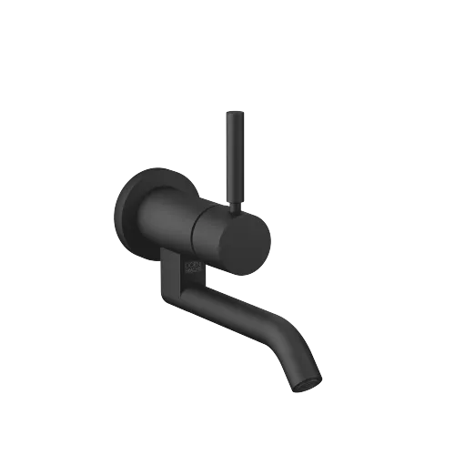 META Waschtisch-Wand-Einhandbatterie ohne Ablaufgarnitur - Schwarz matt - 36 805 660-33