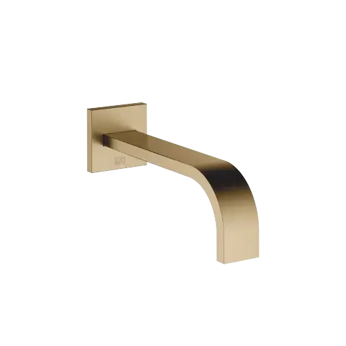 MEM Wall-mounted basin spout without pop-up waste - Brushed Dark Brass (PVD) - 13 800 782-39
