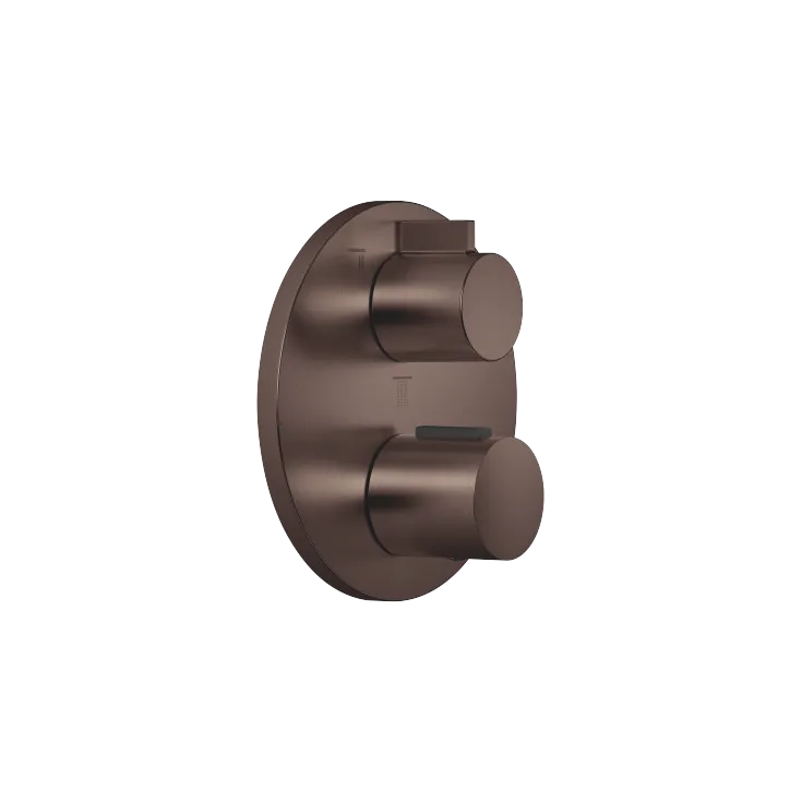 Concealed thermostat with three function volume control - Brushed Dark Bronze (PVD) - 36 427 970-43