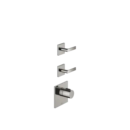 IMO xTOOL Thermostat module with 2 valves - Dark Chrome - Set containing 3 articles