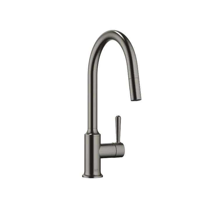 VAIA Single-lever mixer Pull-down with spray function - Brushed Dark Platinum - 33 870 809-99 0010