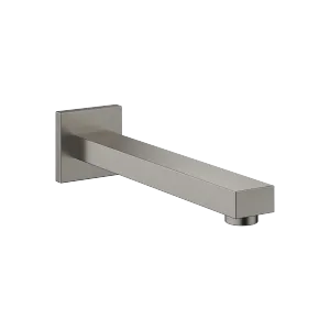 SYMETRICS Wall-mounted basin spout without pop-up waste - Brushed Dark Platinum - 13 805 980-99