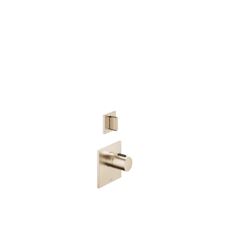 CL.1 xTOOL Thermostatmodul mit 1 Ventil - Champagne gebürstet (22kt Gold) - Set aus 1 Artikeln