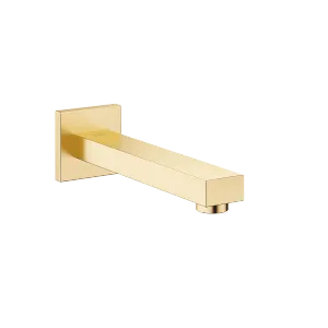 SYMETRICS Wall-mounted basin spout without pop-up waste - Brushed Durabrass (23kt Gold) - 13 800 980-28