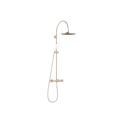 TARA Shower pipe with shower thermostat without hand shower - Brushed Champagne (22kt Gold) - 34 465 892-46 0070