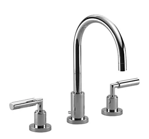 TARA Three-hole lavatory mixer with drain - Brushed Dark Bronze (PVD) - 20 713 882-43 0010