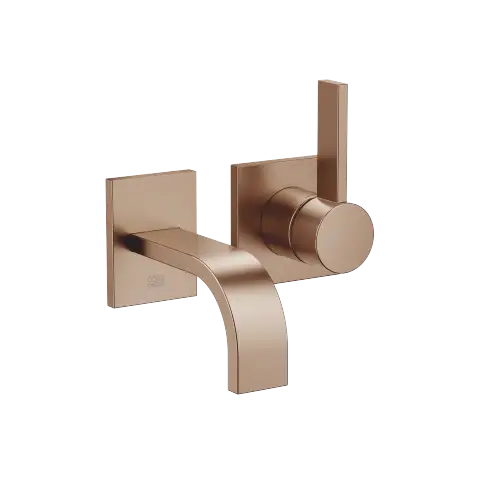 MEM Wall-mounted single-lever basin mixer without pop-up waste - Brushed Bronze (PVD) - 36 867 782-42 0010