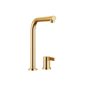ELIO Two-hole mixer with individual rosettes - Brushed Durabrass (23kt Gold) - 32 800 790-28