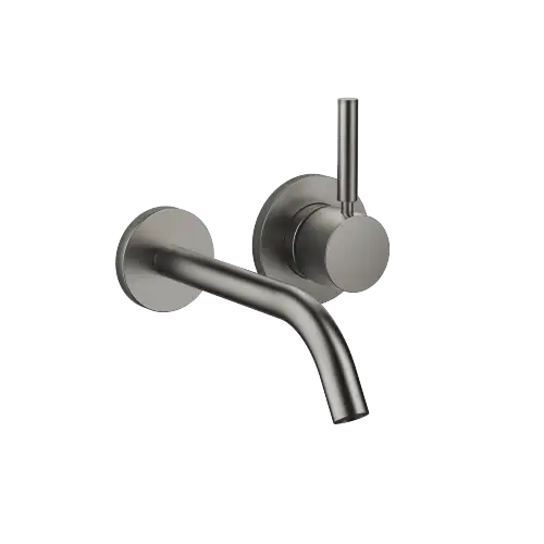 META Mitigeur monocommande de lavabo mural sans garniture d’écoulement - Dark Platinum brossé - 36 860 660-99
