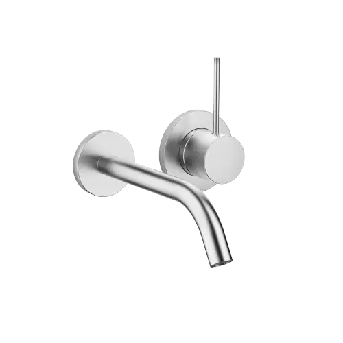 META META SLIM Wall-mounted single-lever basin mixer without pop-up waste - Brushed Chrome - 36 860 662-93