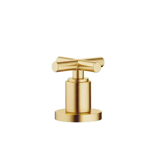 TARA Deck valve clockwise closing cold or hot - Brushed Durabrass (23kt Gold) - 20 000 892-28