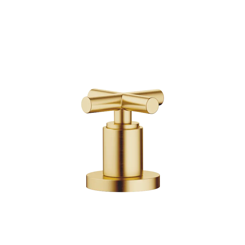 TARA Deck valve clockwise closing cold or hot - Brushed Durabrass (23kt Gold) - 20 000 892-28