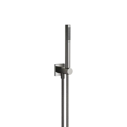 Hand shower set with integrated wall bracket - Dark Chrome - 27 812 970-19 0010