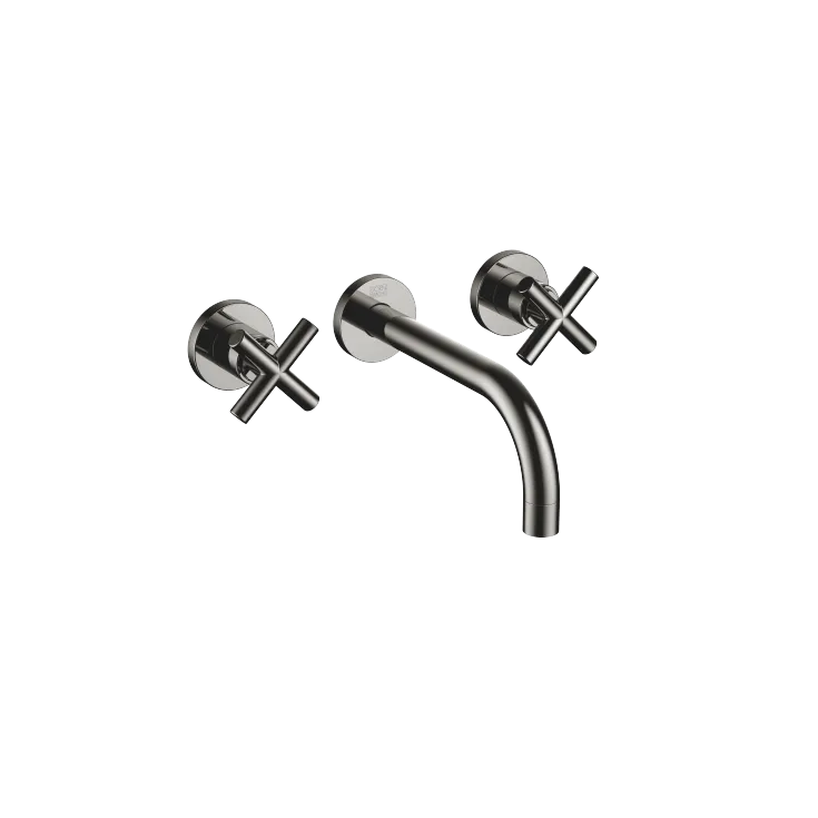 TARA Wall-mounted basin mixer without pop-up waste - Dark Chrome - 36 712 892-19
