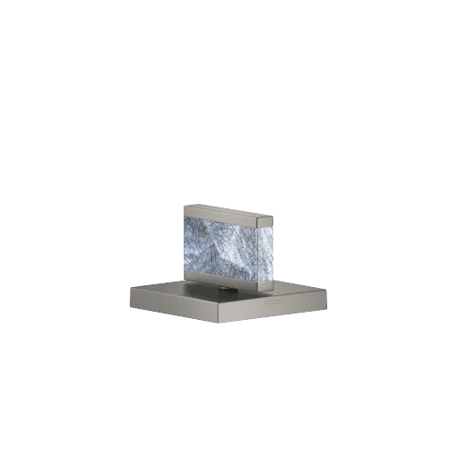 Manopola Nature Squared Pearl Shell Callisto Black - Dark Platinum spazzolato - XV-01 4644