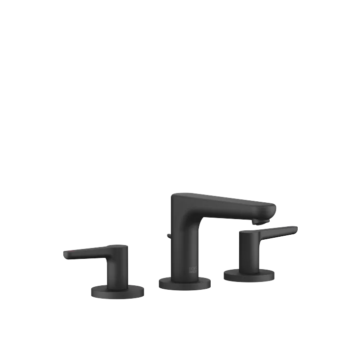 DORNBRACHT YAMOU Batería americana de lavabo con válvula automática - Soft Black - 20 713 831-69