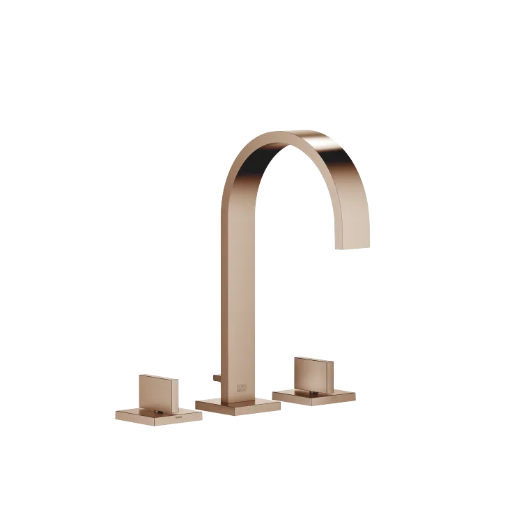 MEM Three-hole basin mixer with pop-up waste - Brushed Bronze (PVD) - 20 713 782-42