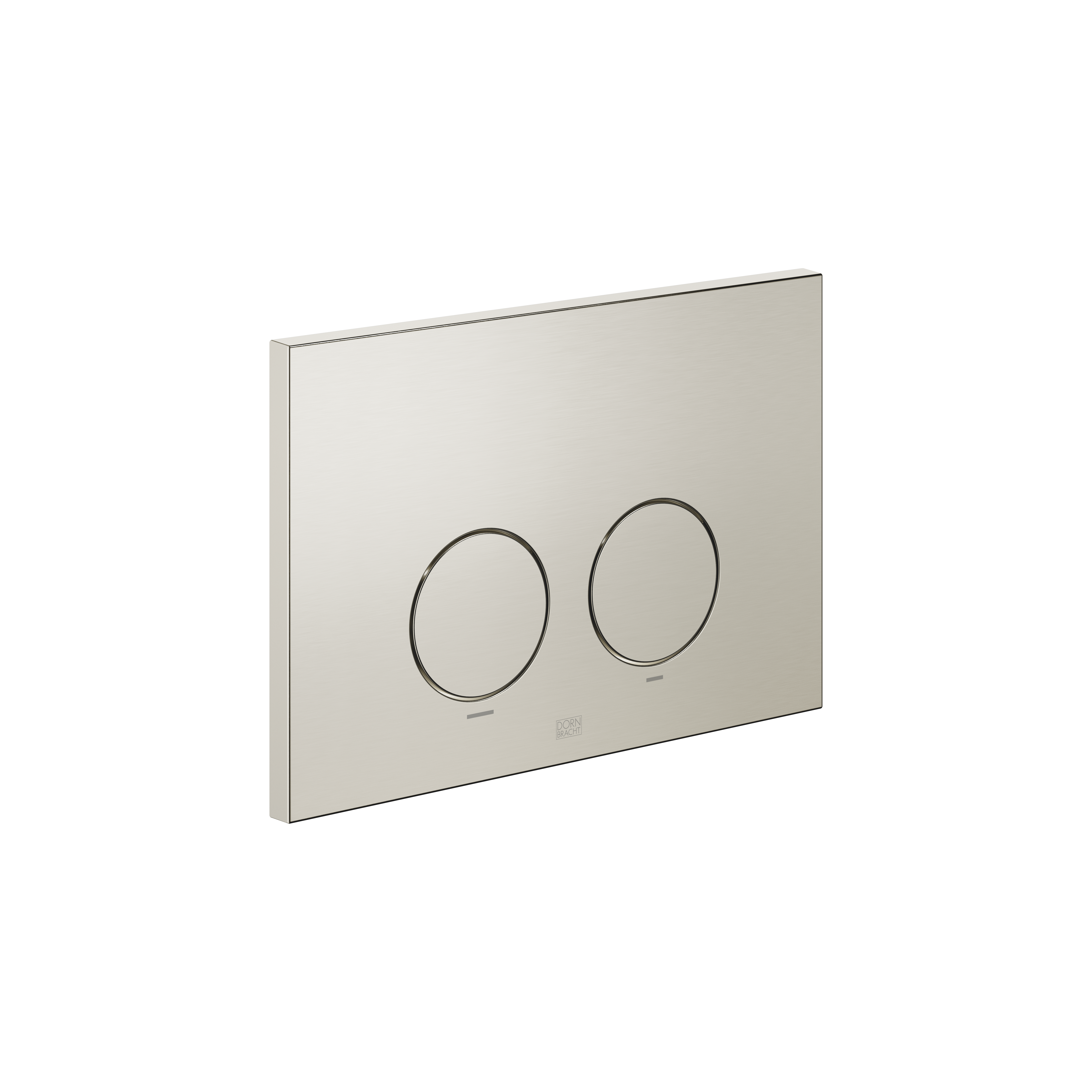 SERIES SPECIFIC Brushed Platinum : Flush plate For flush-mounted