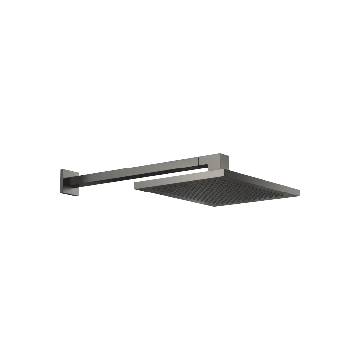Rain shower with wall fixing 300 x 240 mm - Brushed Dark Platinum - 28 765 980-99