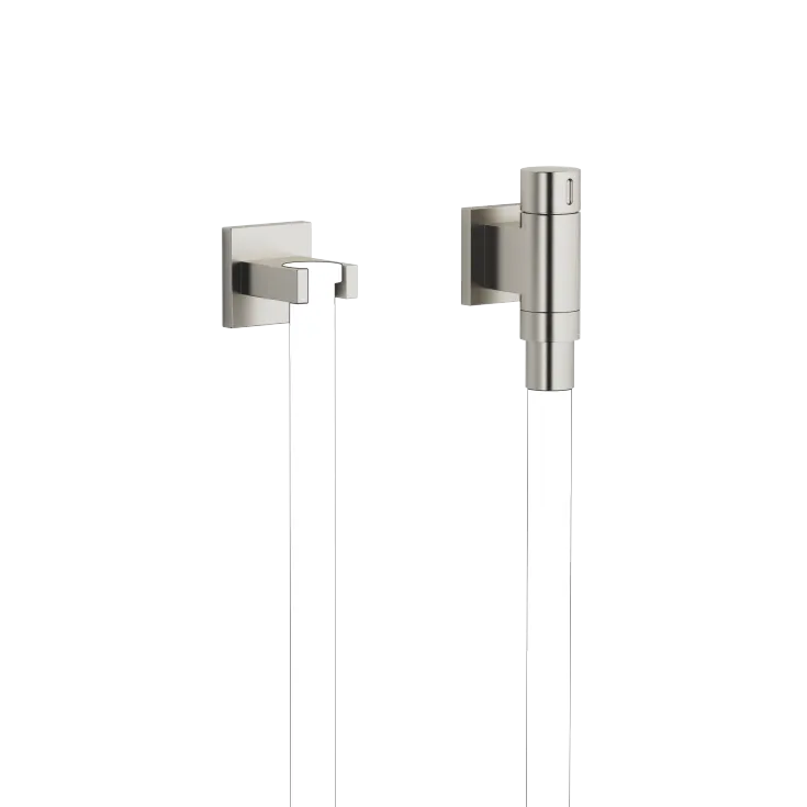 WATER TUBE Kneipp wall elbow with hose bracket with individual flanges FlowReduce - Brushed Platinum - 27 841 979-06