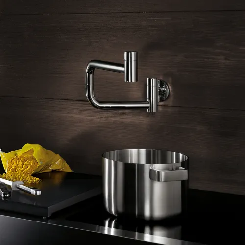 TARA ULTRA POT FILLER rubinetto acqua fredda con bocca girevole - Champagne spazzolato (Oro 22k) - 30 805 875-46