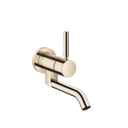 META Mitigeur monocommande de lavabo mural sans garniture d’écoulement - Light Gold (PVD) - 36 805 660-26