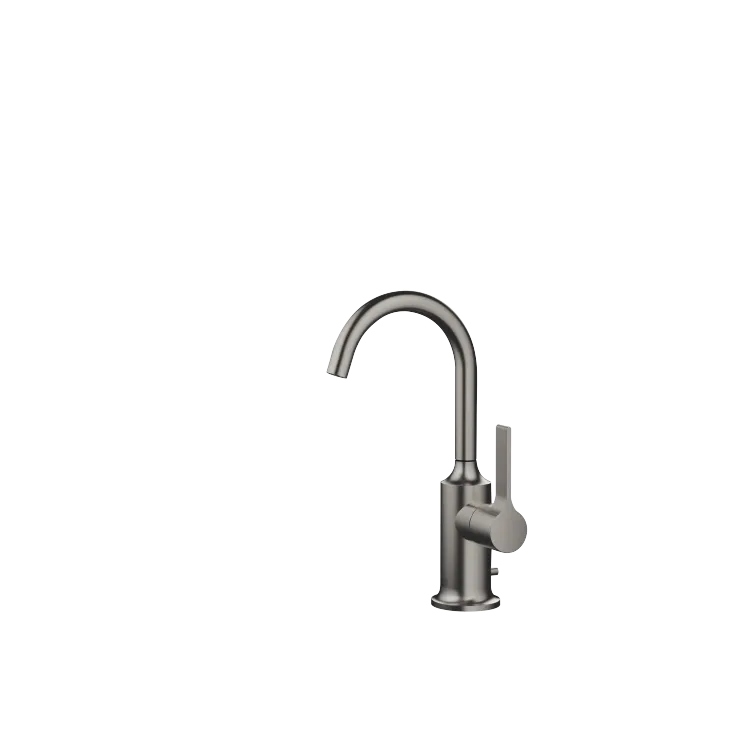 VAIA Single-lever basin mixer with pop-up waste - Brushed Dark Platinum - 33 510 809-99
