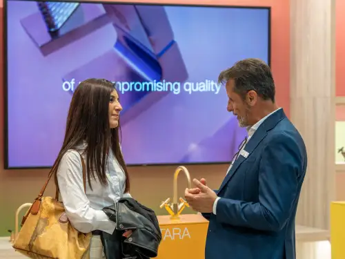139- Dornbracht Stand Salone 2022 - Visitors on Stand H.R.