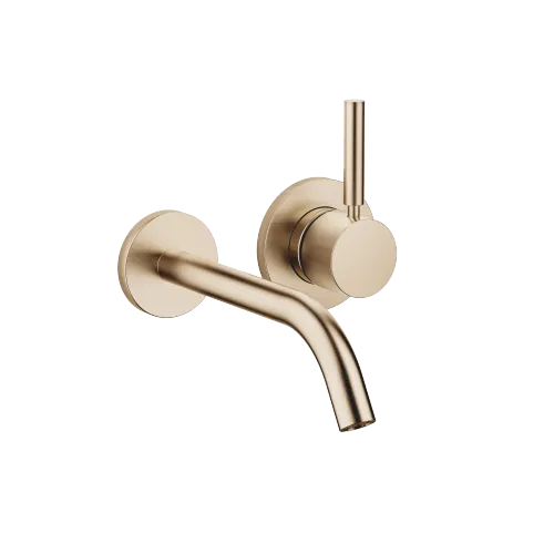 META Waschtisch-Wand-Einhandbatterie ohne Ablaufgarnitur - Light Gold gebürstet (PVD) - 36 860 660-27