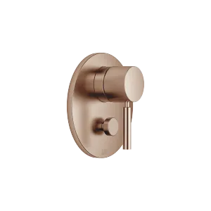 Concealed single-lever mixer with diverter - Brushed Bronze - 36 120 660-42