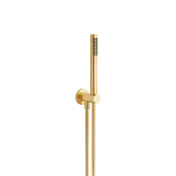Hand shower set with integrated shower holder - Brushed Durabrass (23kt Gold) - 27 812 660-28