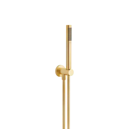 Hand shower set with integrated shower holder - Brushed Durabrass (23kt Gold) - 27 812 660-28