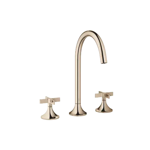 VAIA Batteria tre fori lavabo con piletta - Champagne (Oro 22k) - 20 713 809-47