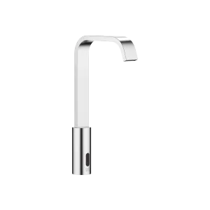 IMO Washstand fitting with electronic opening and closing function without pop-up waste - Brushed Chrome - 44 521 670-93