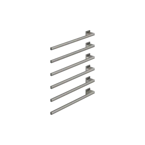 Towel warmer , 6-fold , projection left , without control element - Dark Chrome - 83 306 980-19