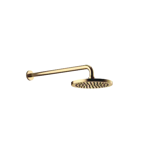 Regenbrause mit Wandanbindung 220 mm - Messing gebürstet (23kt Gold) - 28 647 970-28