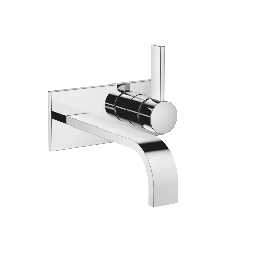 MEM Waschtisch-Wand-Einhandbatterie mit Abdeckplatte ohne Ablaufgarnitur - Chrom - 36 864 782-00