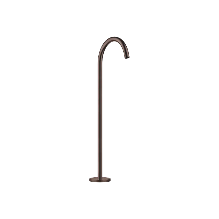 META Bath spout without diverter for free-standing assembly - Brushed Dark Bronze (PVD) - 13 672 661-43