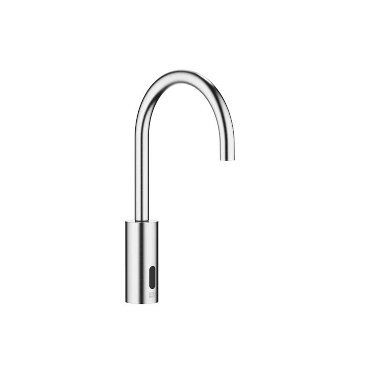 Robinetterie de lavabo avec fonction d’ouverture et de fermeture électronique sans garniture d’écoulement - Chrome brossé - 44 521 660-93 0010