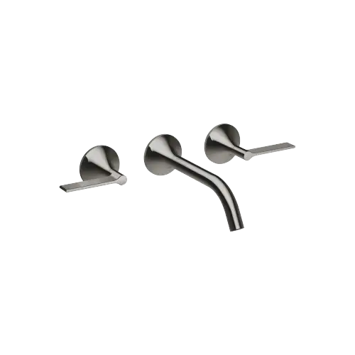 VAIA Wall-mounted basin mixer without pop-up waste - Dark Chrome - 36 712 819-19 0010